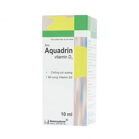 Siro bổ sung vitamin D3 Aquadrin Chai 10ml india