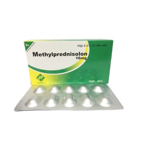 Methylprednisolon 16mg Vidipha (3vi x 10vien)