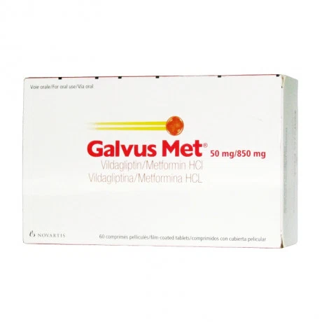 Galvus MET 50mg/850mg Novatis (Hộp 6 vỉ x 10 viên)