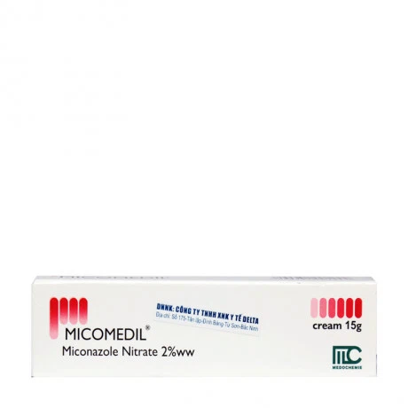 Thuốc dùng ngoài Micomedil 2% điều trị nấm ngoài da, viêm tai ngoài (tuýp 15g)