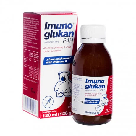 Thực phẩm bảo vệ sức khoẻ syrup tăng sức đề kháng cho trẻ Kan Imunoglukan P4H (Chai 120ml)
