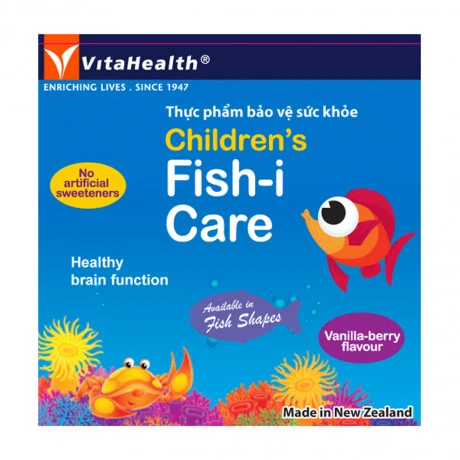 Thực phẩm bảo vệ sức khỏe viên nhai bổ sung DHA cho bé Children's Fish-i Care (Hộp 30 Viên)