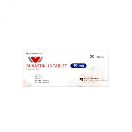 Ruvastin 10mg (Hộp 2 vỉ x 10 viên)