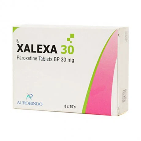 Viên nén bao phim Xalexa 30mg điều trị trầm cảm, chứng sợ hãi (3 vỉ x 10 viên)