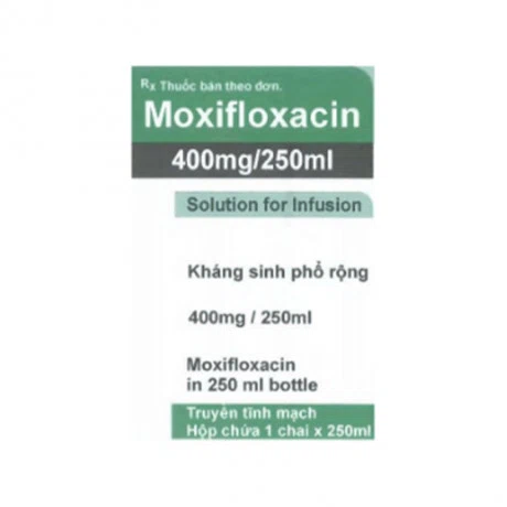 Thuốc tiêm Moxifloxacin Solution for Infusion Demo S.A điều trị nhiễm khuẩn (chai 400mg/250ml)