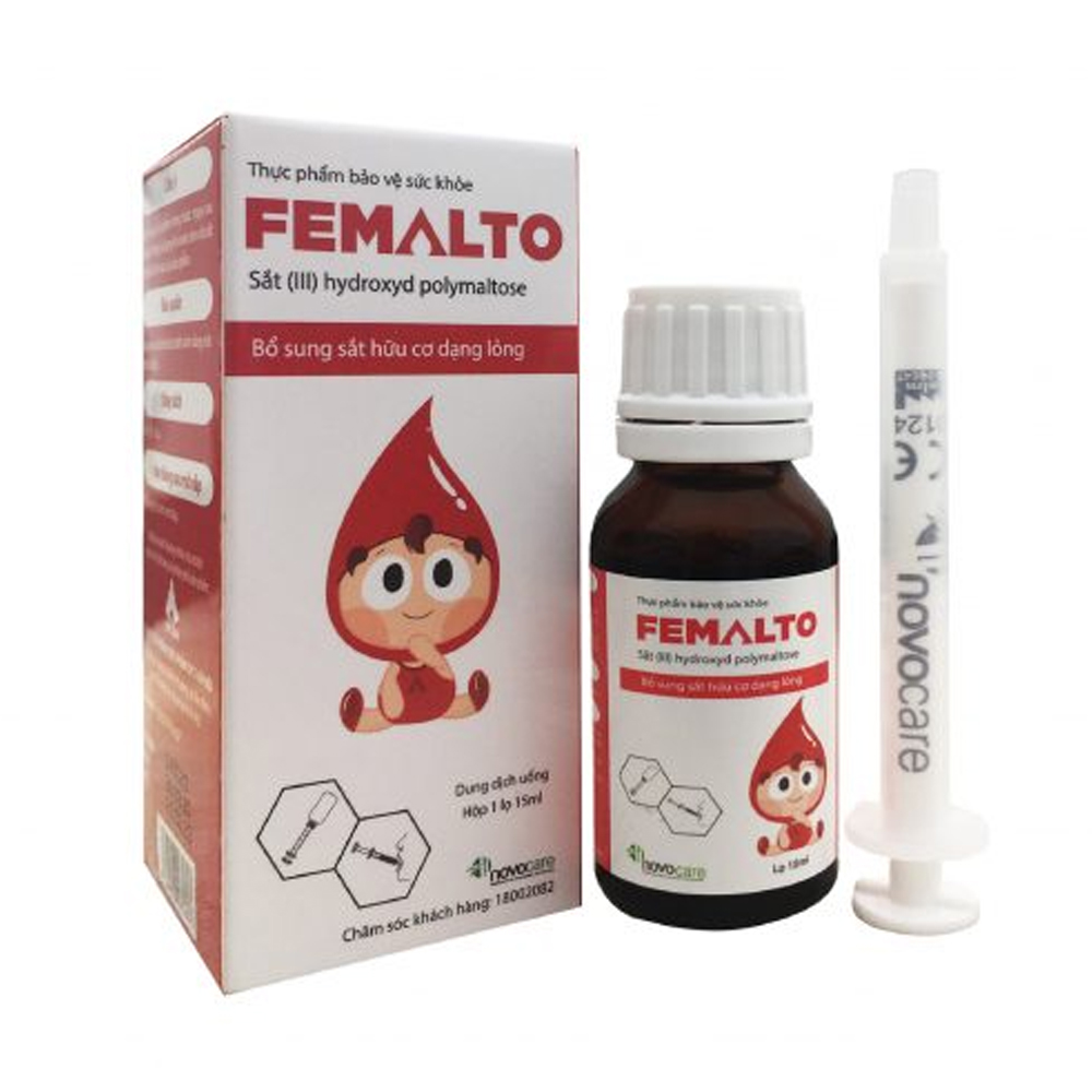 Dung dịch uống Femalto bổ sung sắt (Lọ 15ml)