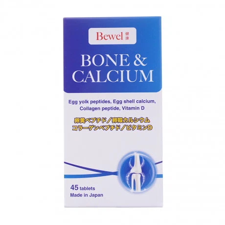 Thực phẩm bảo vệ sức khỏe bổ sung canxi, giúp xương chắc khỏe Bewel Bone & Calcium (Hộp 45 viên)