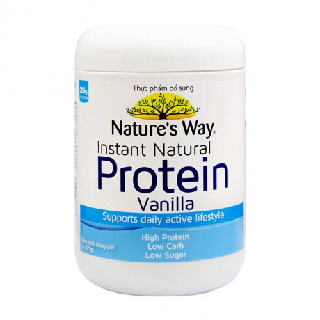 Thực phẩm bổ sung protein thực vật Nature's Way Instant Natural Protein Vanilla (375g)