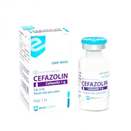 Cefazolin 1g (Hộp 10 lọ)
