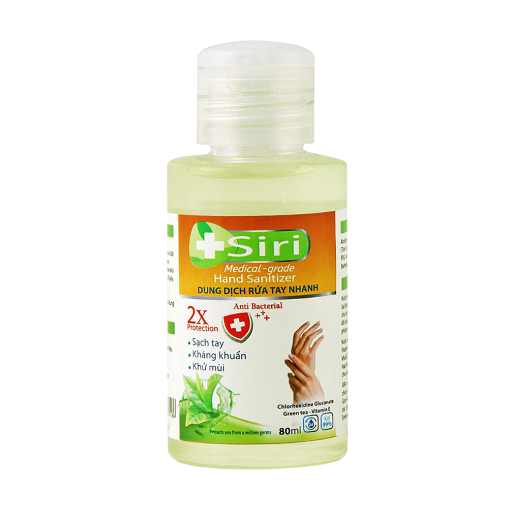 Dung dịch rửa tay nhanh Siri (chai 80ml)