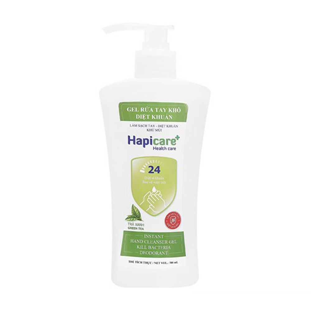Gel rửa tay khô diệt khuẩn Hapicare+ (Chai 500ml)