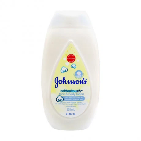Sữa dưỡng ẩm cho mặt và toàn thân Johnson's Face & body Lotion Cotton Touch (200ml)