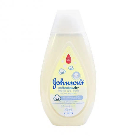 Sữa tắm gội toàn thân Johnson’s Cottontouch top-to-toe bath (200ml)