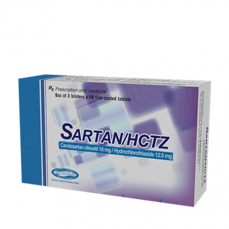 Sartan/hctz (Hộp 3 vỉ x 10 viên)