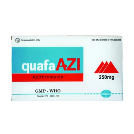 Quafa-Azi 250 (2 vỉ x 10 viên/hộp)