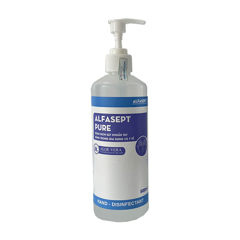 Dung dịch Alfasept Pure Gel Aloe vera Lavitec (500ml)