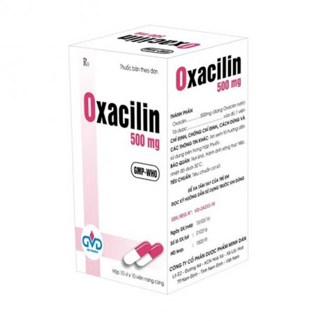 Cloxacilin 500 (10 vỉ x 10 viên)