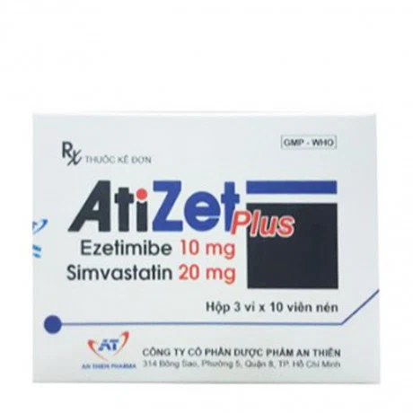 Atizet (3 vỉ x 10 viên/hộp)