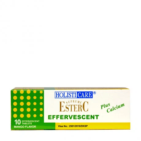 Thực phẩm bảo vệ sức khỏe tăng cường sức đề kháng hương xoài Holisticare Supreme Ester C Effervescent