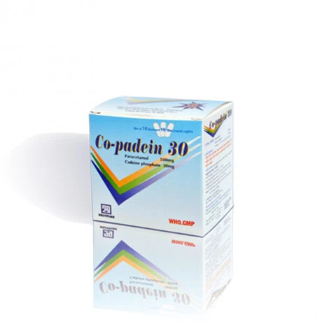 Viên nén Co-Padein Nadyphar điều trị các triệu chứng đau nhức (10 vỉ x 10 viên)