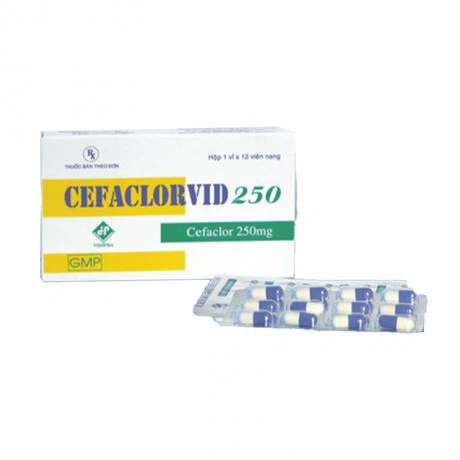 Cefaclorvid 250 (1 vỉ x 12 viên/hộp)