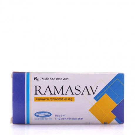 Viên nén Ramasav SaVi chống co thắt cơ trơn đường tiêu hóa (3 vỉ x 10 viên)