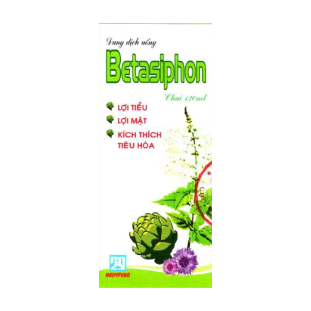 Dung dịch uống Betasiphon Nadyphar lợi tiểu, giải độc (chai 120ml)