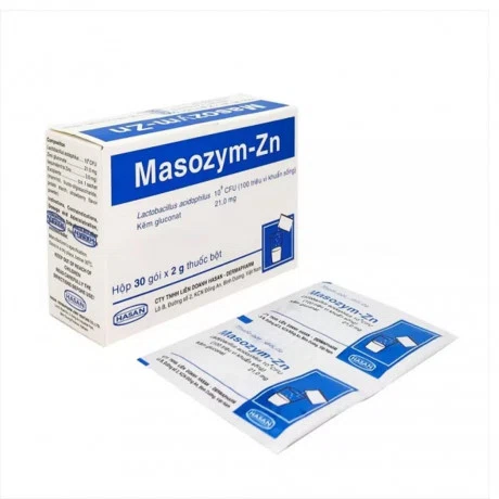 Thuốc bột Masozym-Zn bổ sung vi khuẩn có lợi cho đường tiêu hóa (30 gói x 2g)