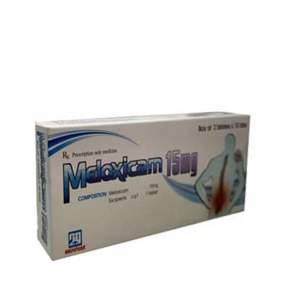 Meloxicam 15mg (2 vỉ x 10 viên/hộp)