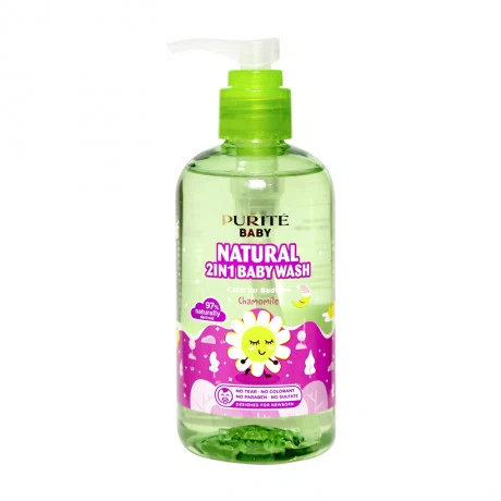 Sữa tắm gội thiên nhiên Purite Baby hương cúc la mã  (250ml)