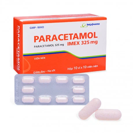 Paracetamol Imex 325 (10vi x 10vien)