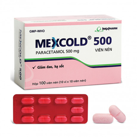 Paracetamol Imex 500 Imexpharm (10vi x 10vien)