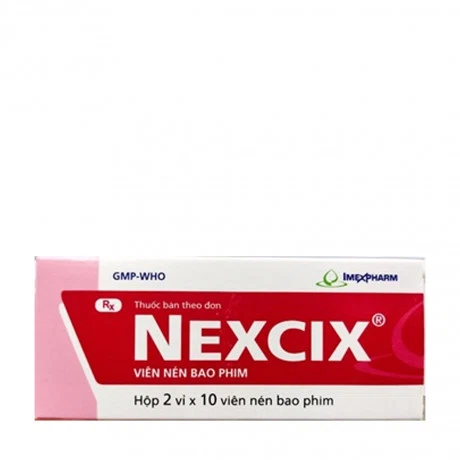 Nexcix (2 vỉ x 10 viên/hộp)