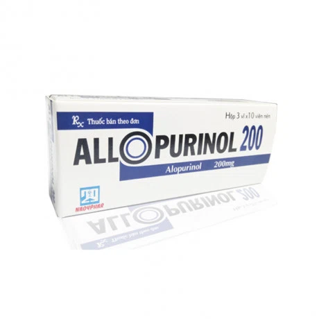 Allopurinol 200 (3 vỉ x 10 viên/hộp)