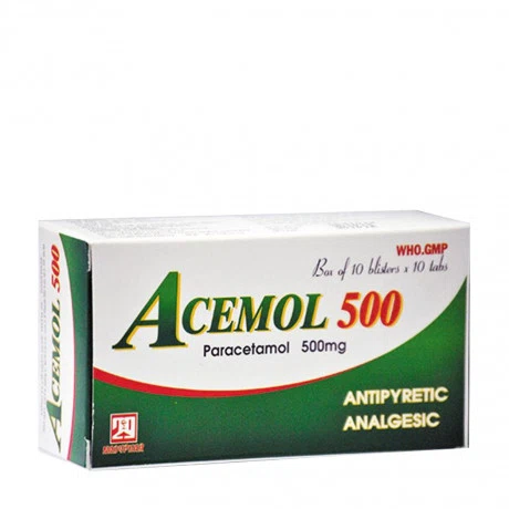 Acemol 500 Nadyphar (10vi x 10vien)