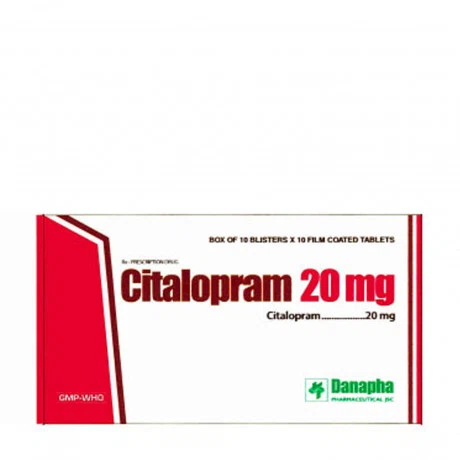 Citalopram 20 Danapha (3vi x 10vien)