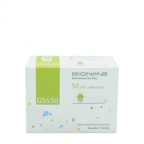 Que thử đường huyết Bionime GS550 (Hộp 25 que x 2)