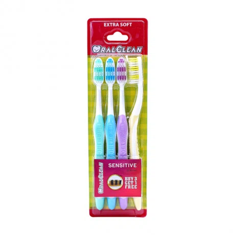 Bàn chải đánh răng lông siêu mềm Oral-Clean (3 cái/vỉ)