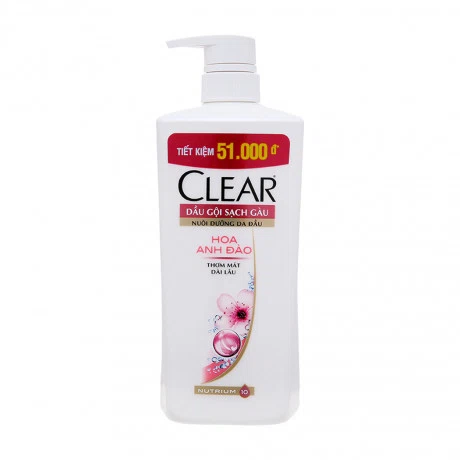 Dầu gội hương hoa anh đào Nutrium 10 Clear (Chai 650g)