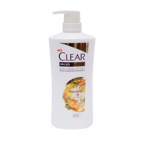 Dầu gội 9 loại thảo dược Clear (Chai 900g)