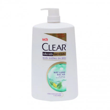 Dầu gội mát lạnh bạc hà Clear (Chai 1.4kg)