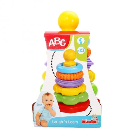 Vòng xếp hình kim tự tháp sắc màu ABC Simba