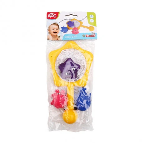 Đồ chơi nhà tắm vợt vớt cá và 3 sinh vật biển ABC Simba