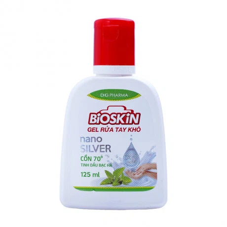 Gel rửa tay khô bạc hà Bioskin (125ml)