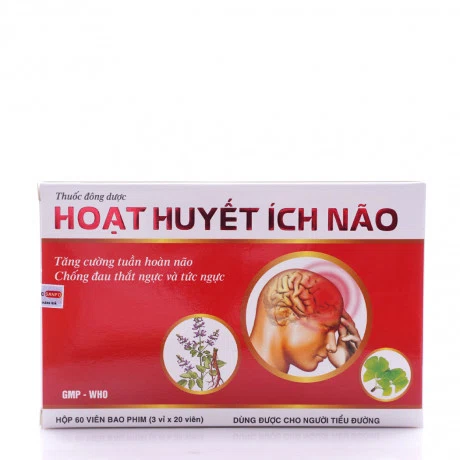 Hoạt huyết ích não (Hộp 3 vỉ x 20 viên)