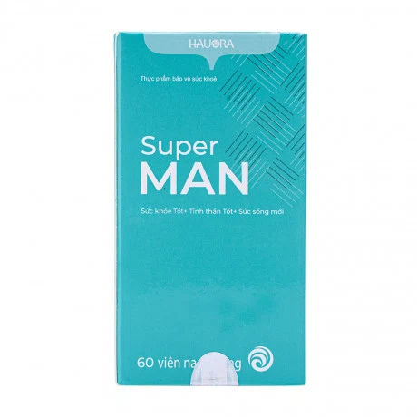 Viên bổ sung vitamin Hauora Supper Man (Lọ 60 viên)
