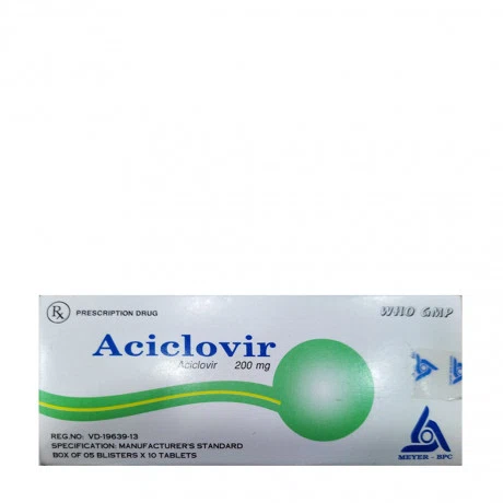 Aciclovir (Hộp 5 vỉ x 10 viên)