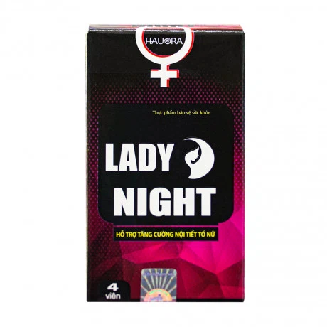 Viên ngậm Hauora Lady Night hỗ trợ sinh lý nữ (Hộp 4 viên)