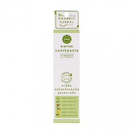 Kem đánh răng Aimthai Organic Thảo dược Công thức Classic (100g)