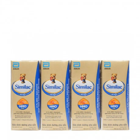 Sữa nước Similac IQplus HMO hương vani cho trẻ trên 1 tuổi (Lốc 4 hộp x 180ml)